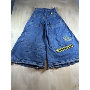 Rare JNCO Crime Scene Distressed DenimJeans Limited Edition 90’s 30x30